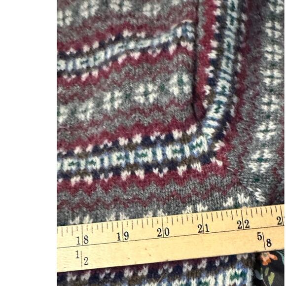 Vintage Nordstrom BP Sweater Shetland Multi Striped Wool Size Large Men's - Picture 5 of 6